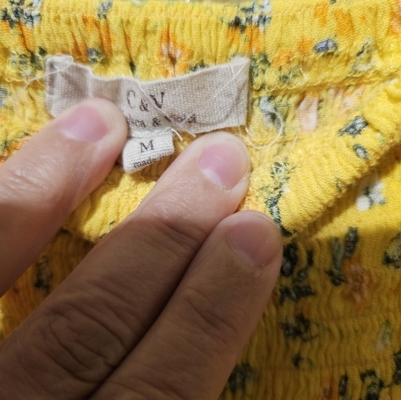 Chelsea & Violet Yellow Floral Mini Dress - Picture 5 of 5